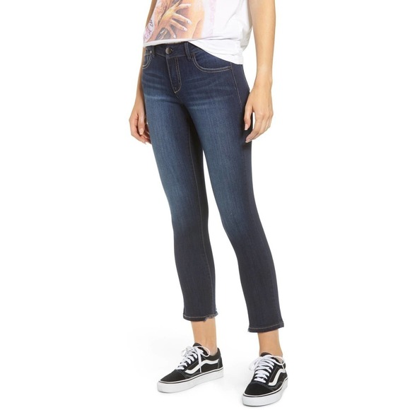 1822 Denim Women's Cropped Jegging Skinny Leg Jeans Low Rise Blue Size 4 - Picture 1 of 4